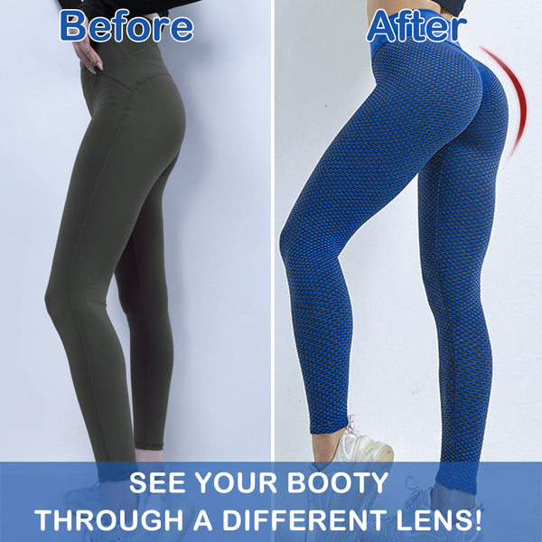 TIK Tok Butt Lifting Leggings Blue