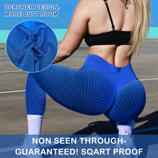 TIK Tok Butt Lifting Leggings Blue